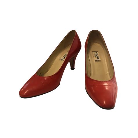 celine pumps red